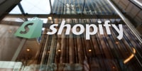 Shopify signage.